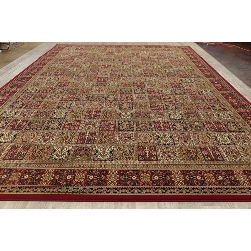 Tapis brun/beige foncé/en sisal à tissage tissé à la machine oriental Delores