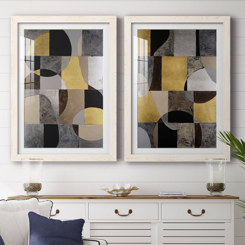 «Neutral Frame I», reproduction encadrée de qualité supérieure - prête à être accrochée, Blanc