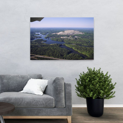 High Angle View of a River passant à travers le paysage, Stone Mountain, Atlanta, Géorgie, États-Unis