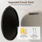Stourbirdge Vintage Round Wall Accent Mirror with 1.2" Iron Frame-1840454079-1840454076
