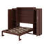 Lit escamotable avec 2 garde-robes et tablette de rangement-115694412-115694413