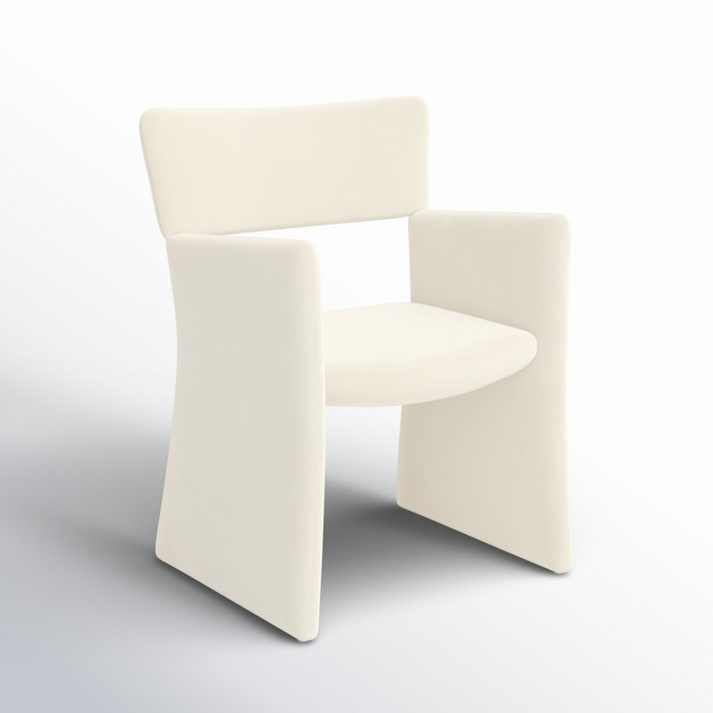 Fauna Velvet Dining Chair, Cream