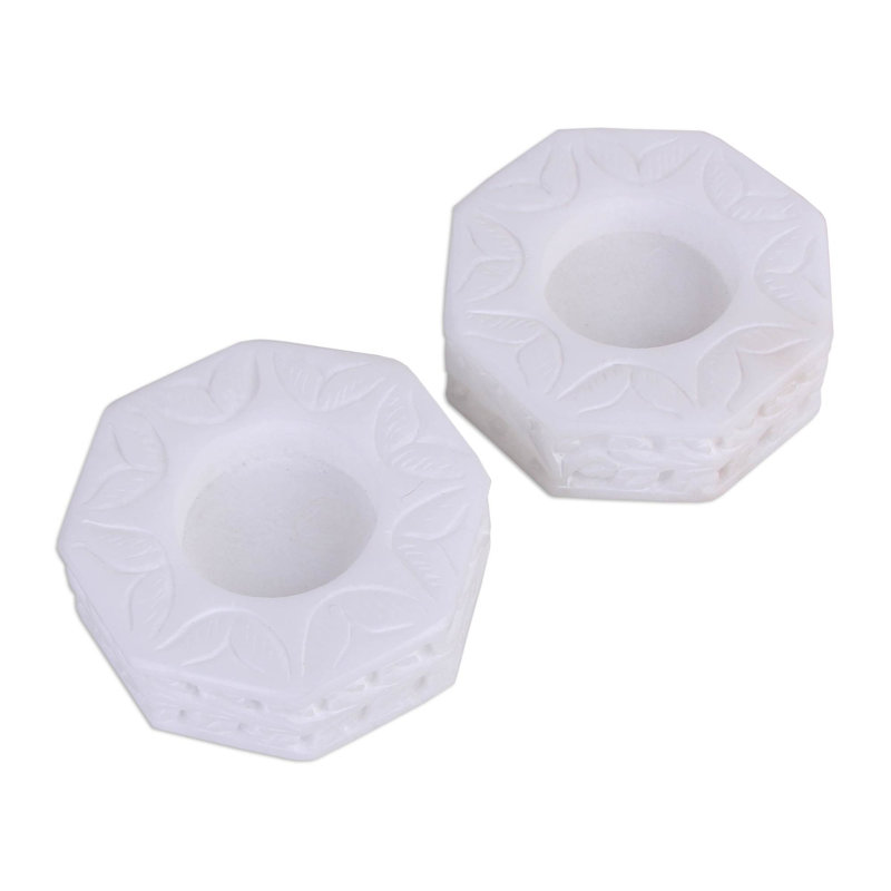 1'' H Stone Tabletop Tealight Holder