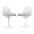 Modholic Tulip Swivel Side Chair, Gray-929971210-873244885