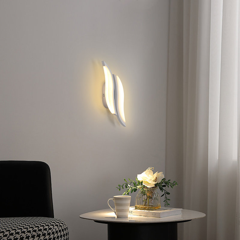 2-Light LED Flush Mounted Wall Sconce, 3000K