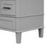 Meuble-lavabo de 30 po en gris, armoire en bois massif moderne avec lavabo, 3 tiroirs et porte à fermeture en douceur pour meuble-lavabo gris, bois, silencieux-118731933
