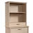 Wood Library Hutch With Rustic Design, Brown