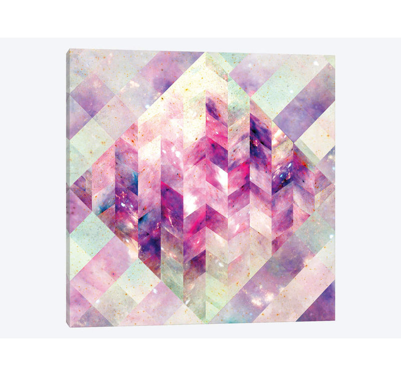 « geometric abstract galaxy iii » par barruf, reproduction d’impression sur toile tendue, H 26 po x l 26 po x P 1,5 po