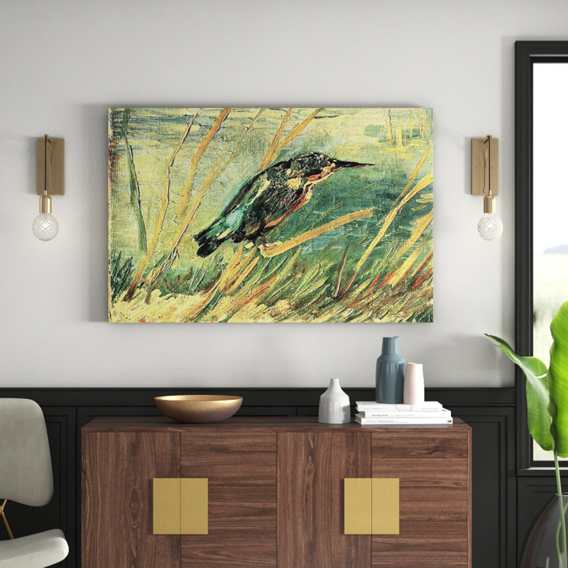 'Kingfisher' by Vincent Van Gogh Painting Print, 90cm H x 135cm W x 1.8cm D