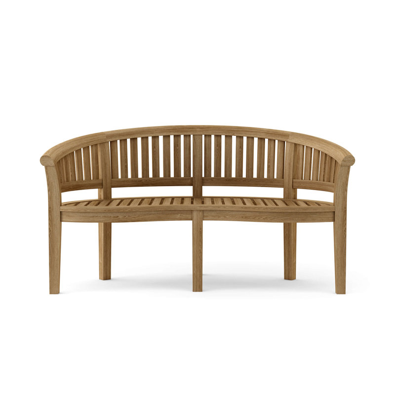Curve Teak Garden Bench