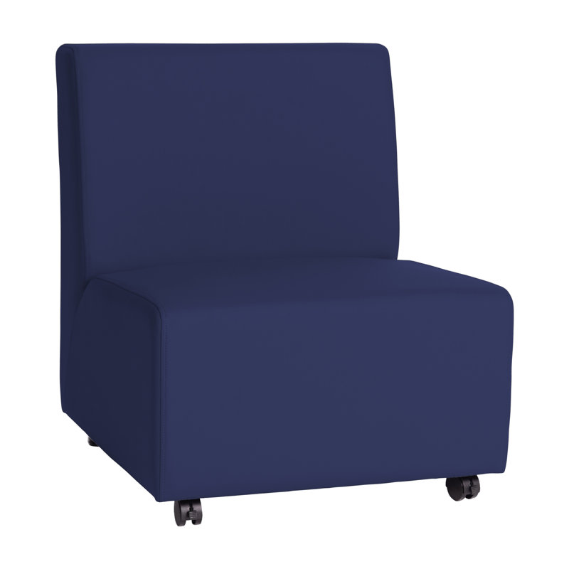 Fauteuil mobile rembourré Pro Series - noir, Bleu