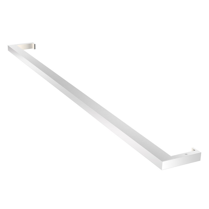Sleek Minimalist White LED Outdoor Bath Bar - Dimmable 36"