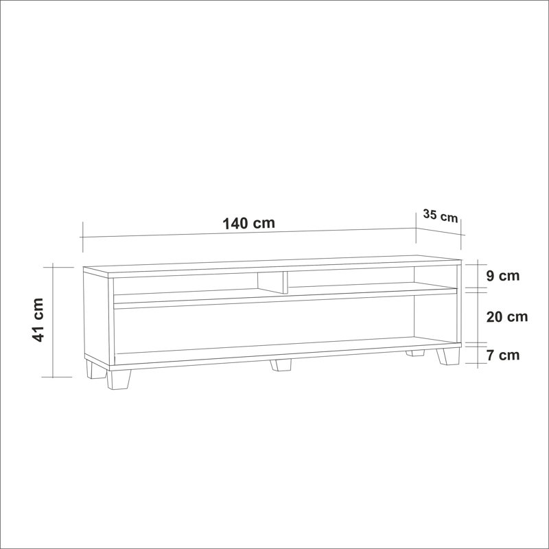 Fritch Unfinished TV Stand for TVs up to 55"