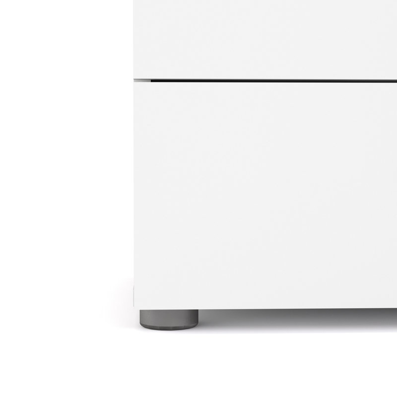 Gianna 8 Drawer 55.12" W Double Dresser, White