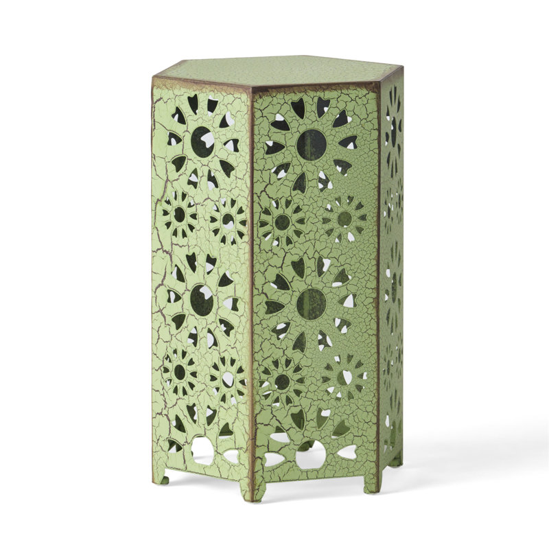 14 SIDE TABLE, 22" H x 14.25" W x 12.5" D, Green