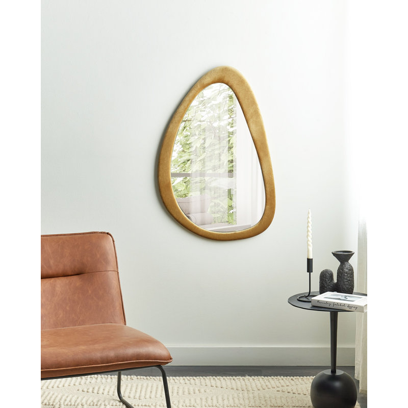 Brooxie Fabric Asymmetrical Wall Mirror