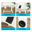 Table de chevet pliante, support mobile pour ordinateur portable, table de chevet inclinable avec roulettes, plateau à hauteur réglable (blanc)-1348965344-1348965355