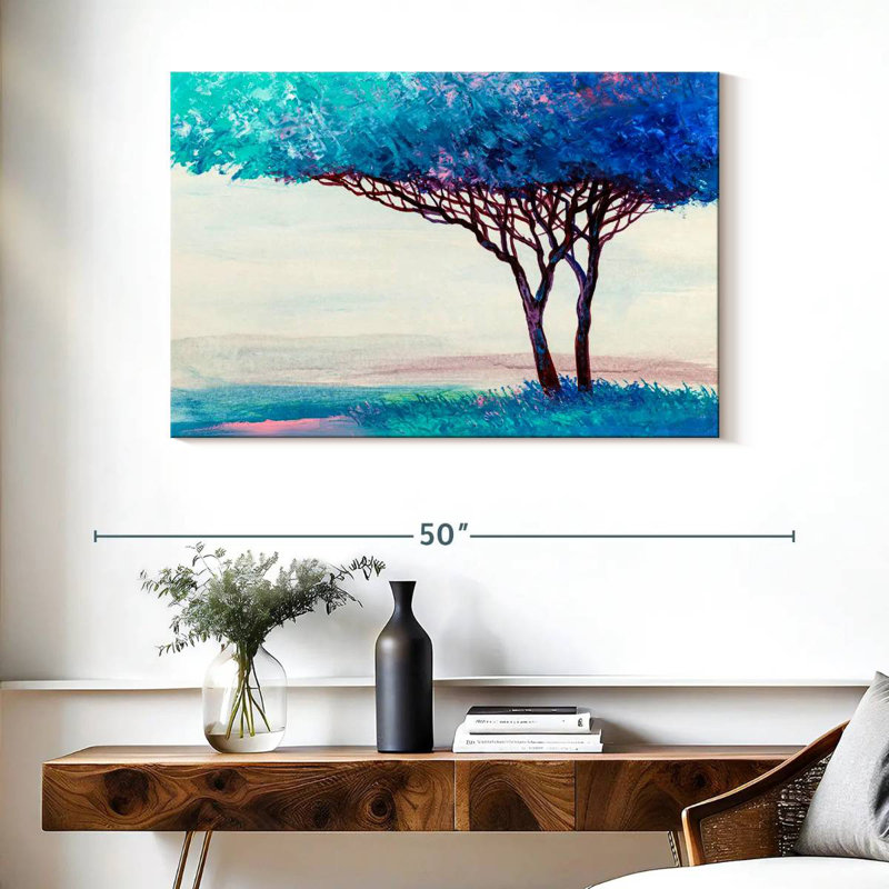 Arbre bleu Harnek, H 26 po x l 39 po
