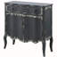 Console 2 portes gris antique