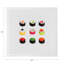 Serviettes de table en satin de coton sushi zen