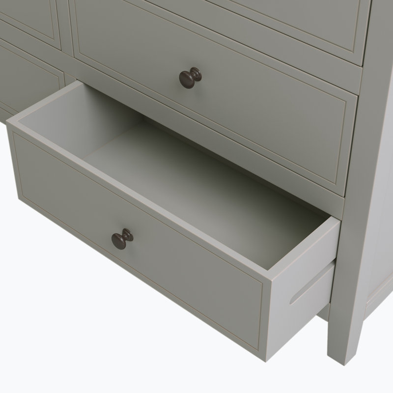 Solid Wood 48.45'' W 7 - Drawer Dresser