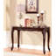 Table de canapé style transitionnel 1pc avec pieds cabriole finition cerisier complexe
