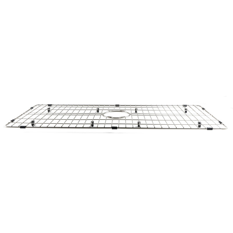 Brushed Stainless Steel Kitchen Sink Grid with Plastic Feet