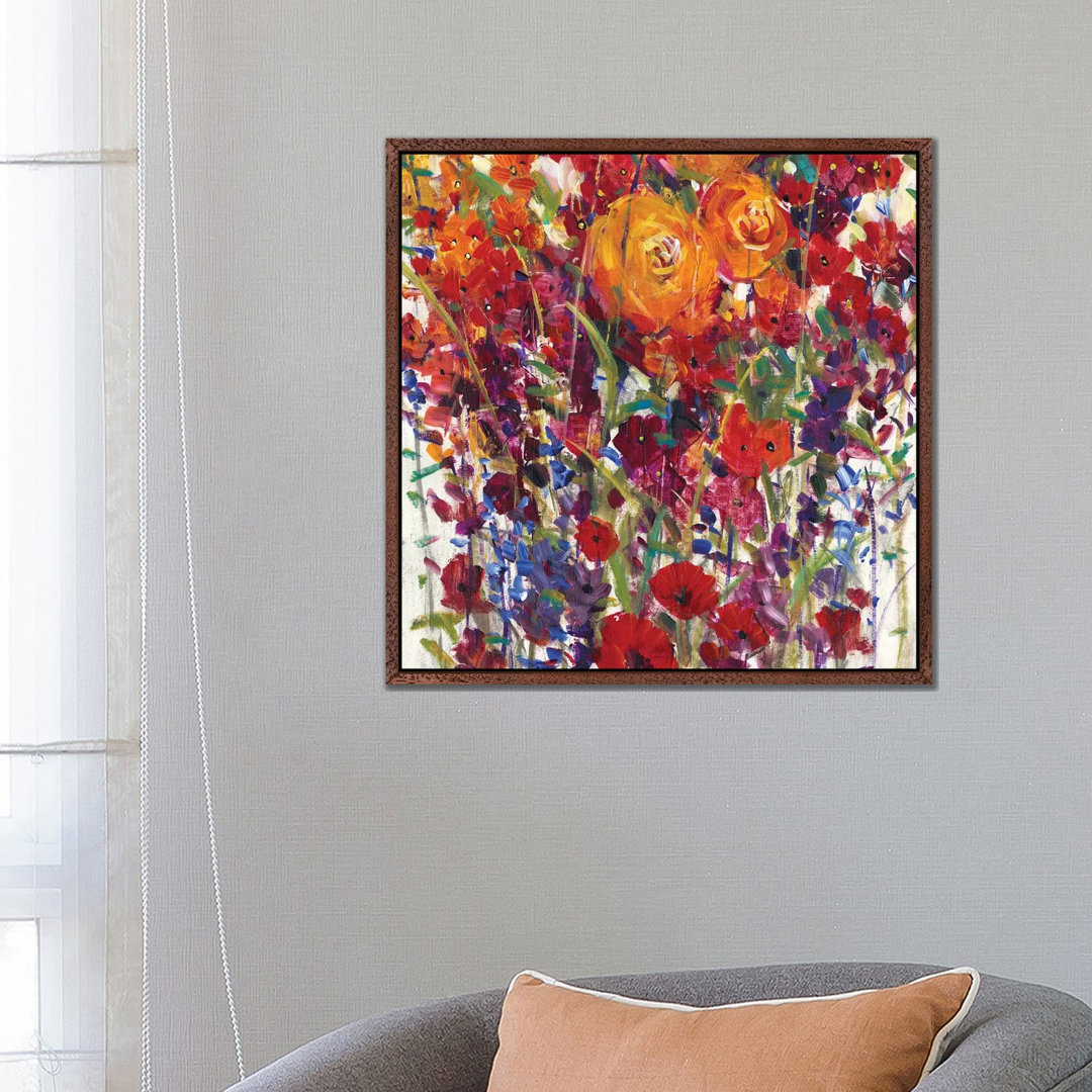 Gemischter Blumenstrauß III von Tim OToole - Galerie-verpackte Leinwand Giclée auf Leinwand