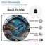 Horloge murale en verre 12 po