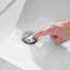 Drain escamotable de lavabo de salle de bain avec trop-plein-81308630