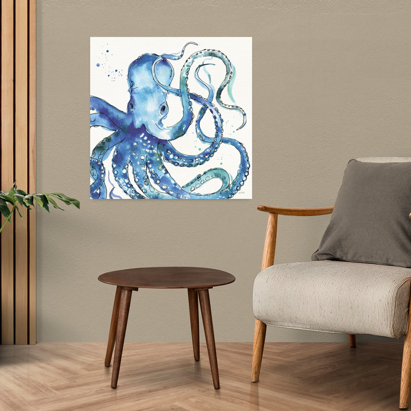 Pieuvre de mer profonde, art côtier, H 24 po x l 24 po