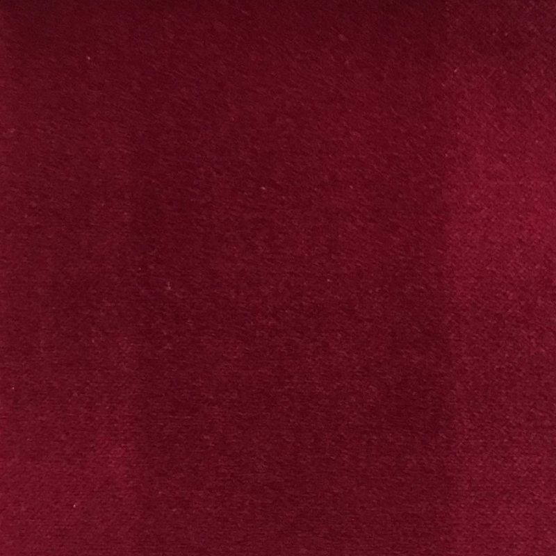 Bowie-Regal Cotton Plain Velvet Upholstery Fabric, Holly Berry