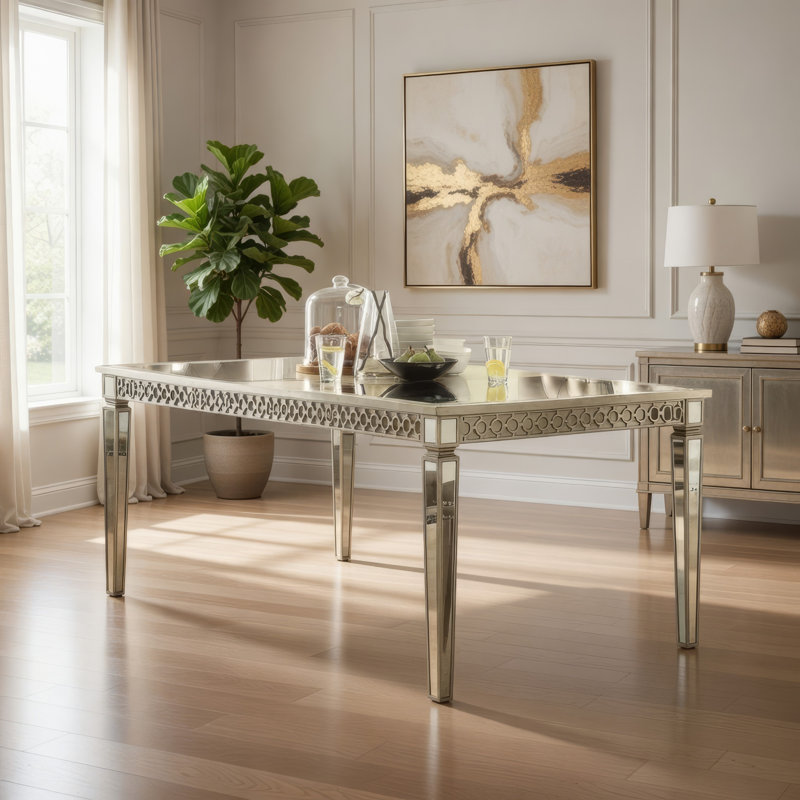 Atlas Extendable Glass Top Dining Table
