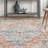 Casarez Oriental Power Loom Performance Beige/Blue Rug-303608628