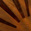 Lit plateforme en bois d'acacia massif, tête de lit haute géométrique, pièce d'inspiration Art déco, aucun sommier nécessaire, robuste et silencieux, -756548821-756548822