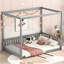 Lit double à baldaquin avec clôture-1714256792