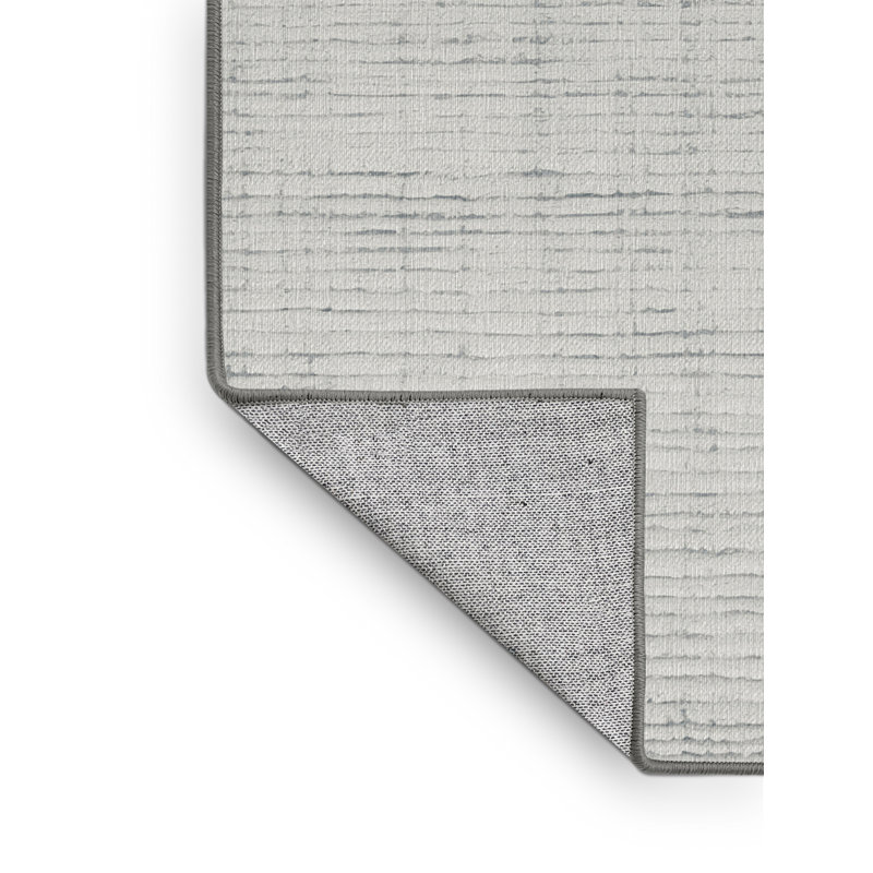 Tapis abstrait gris lavable à la machine, Carré 8 pi
