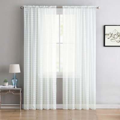 Paire de rideaux transparents Carington