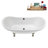71" Streamline Clawfoot Tub,Tray,Drain and Clawfeet-101628943-102360905