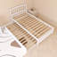 Cadre de lit plateforme 80 po x 42 po avec lit gigogne en bois-1111130890
