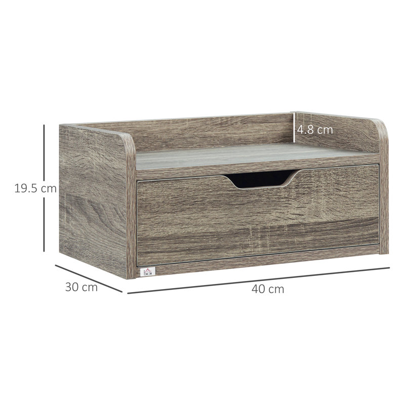 Regetta 40cm W Manufactured Wood Bedside Table
