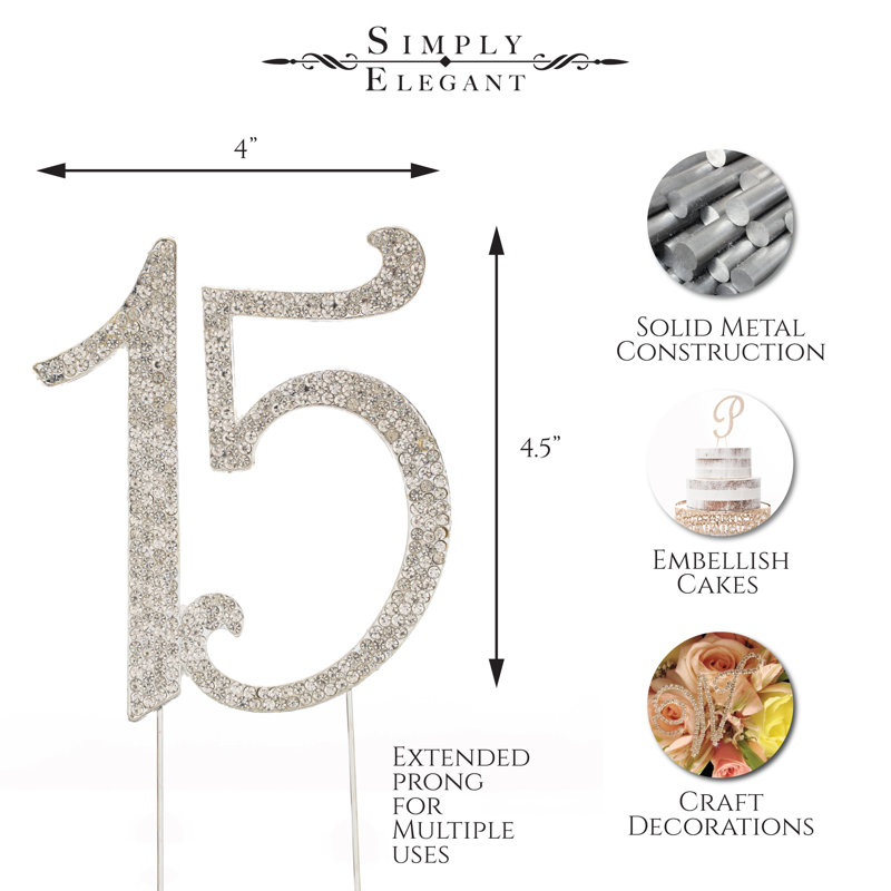 Surmatelas à gâteau rhinestone 15 po