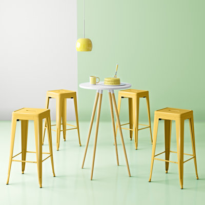 Holubice Steel Counter Stool with Steel Frame