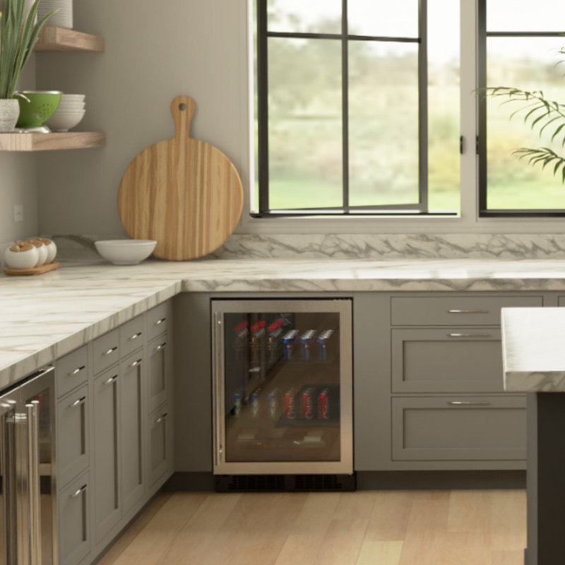 Marvel Appliances 23.88'' W Built-In Beverage Cooler with Wine Storage