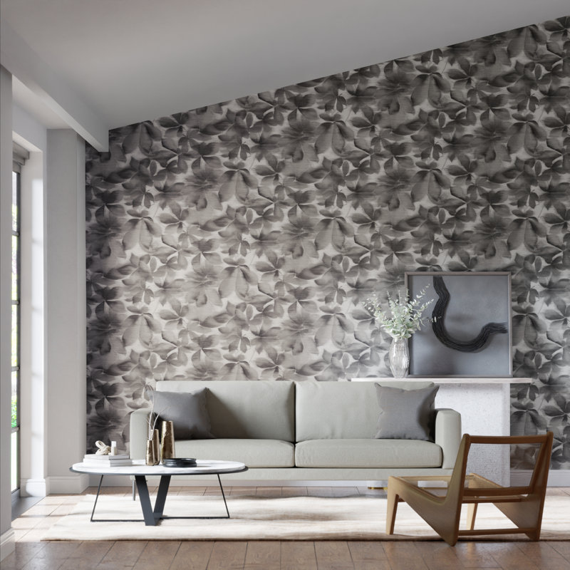 Grounded Wallpaper, Black Earth/Parchment