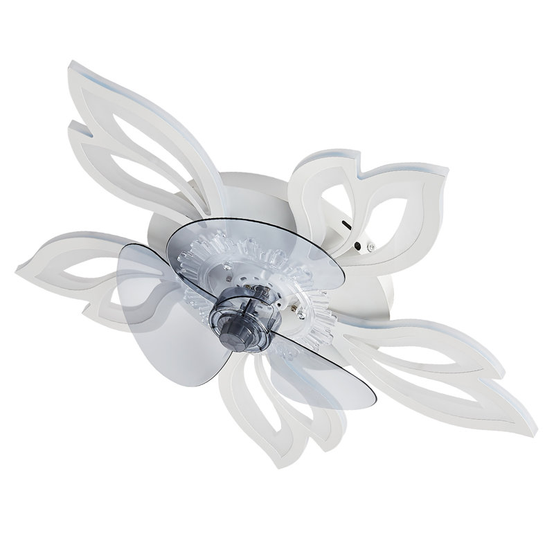 Armentha 65cm Ceiling Fan with LED Lights, White