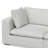 Maud Modular Sofa and Ottoman Set 125-inch-wide L-Shaped Sofa and Matching 36-inch-wide Table Ottoman for Living Room