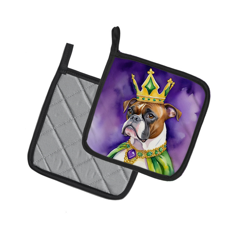 Paire de porte-pots Boxer King of Mardi Gras