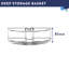 Croydex Clip-On Shower Riser Rail Basket