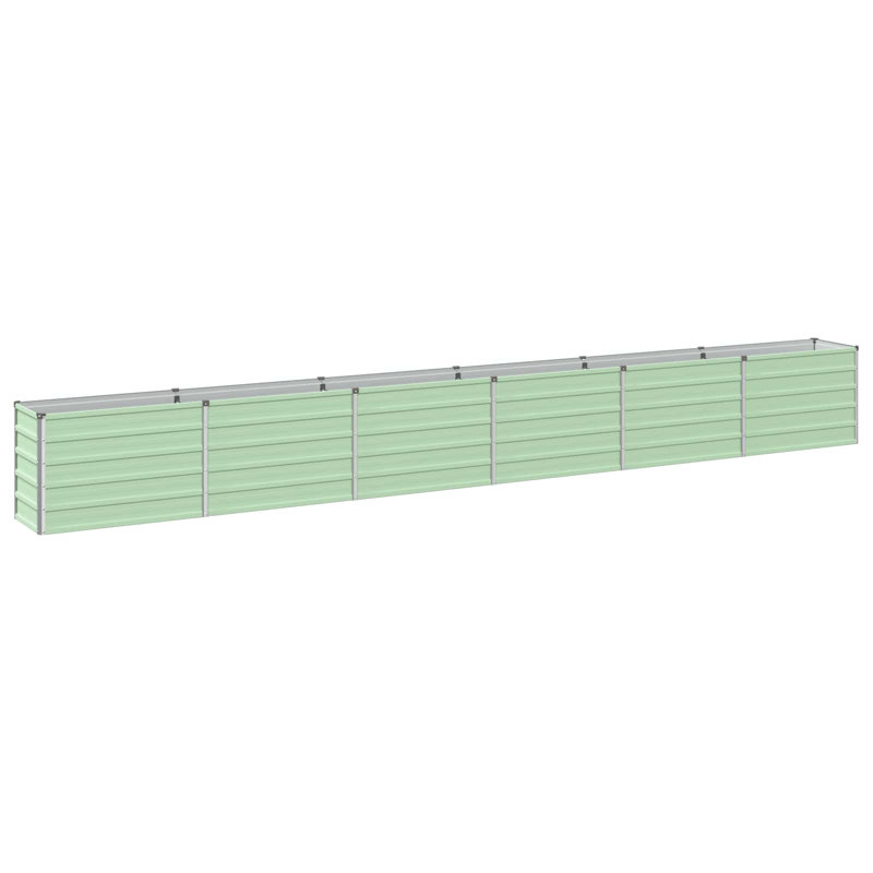 Raised Garden Bed, 55cm H x 480cm W x 40cm D, Pastel Green